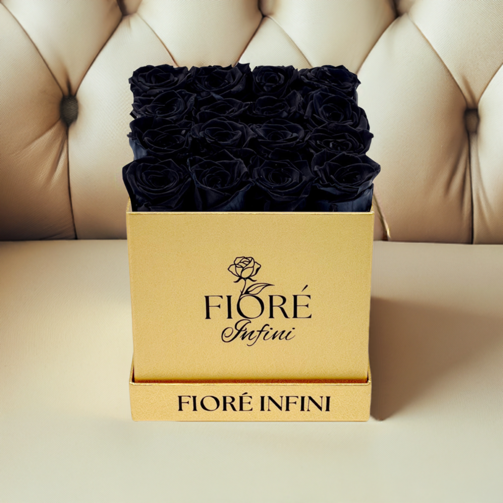black forever roses